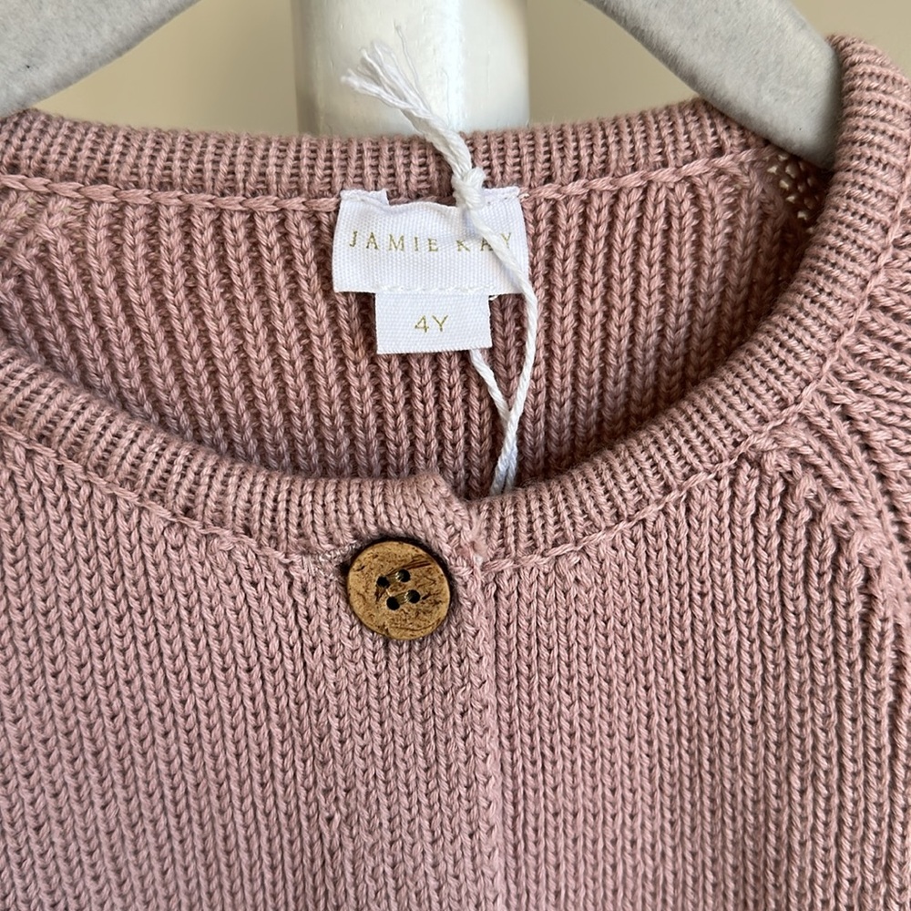 ✨NEW Jamie Kay Rib Cardigan 4Y - Picture 2 of 11